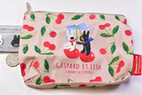 Gaspard and Lisa Face Kinchaku & Pouch Collection [4.Pouch with gusset (beige)]