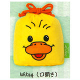 Suzy'sZoo Fuwafuwa Face Kinchaku & Pouch Collection [3.Witzy (mouth open)]
