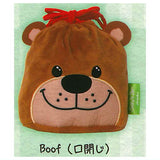 Suzy'sZoo Fuwafuwa Face Kinchaku & Pouch Collection [4.Boof (mouth closed)]