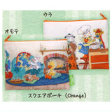 Suzy'sZoo Fuwafuwa Face Kinchaku & Pouch Collection [5.Square pouch (orange)]