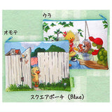 Suzy'sZoo Fuwafuwa Face Kinchaku & Pouch Collection [6.Square pouch (blue)]