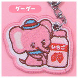 Ochame Friends Embroidered keychain [1.Gu-gu-]