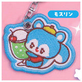 Ochame Friends Embroidered keychain [5.Mosurin]