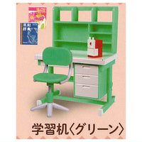 Retro Children's room Mascot Part.2 [2.Study desk (green)]