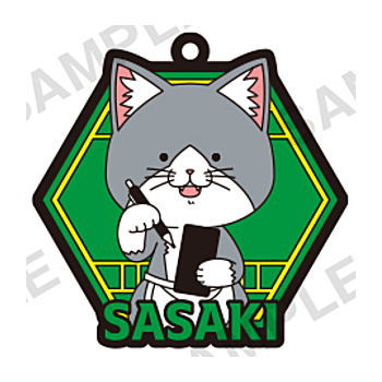 Ramen Akaneko Capsule Rubber Strap Art [5.Sasaki]