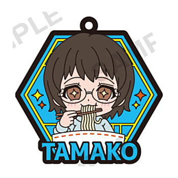 Ramen Akaneko Capsule Rubber Strap Art [6.Tamako Yashiro]
