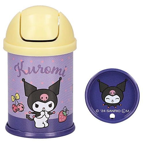 Sanrio Characters mini mini retro trash can [6.Kuromi]