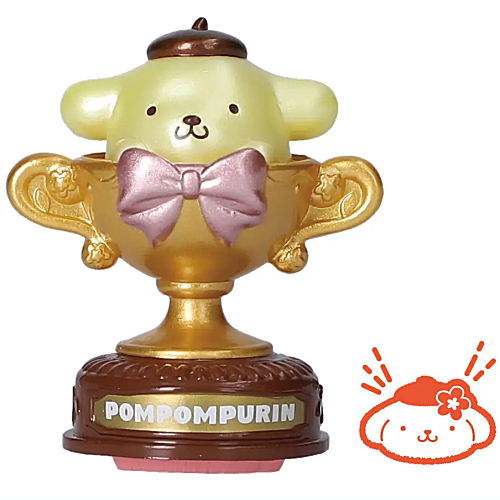 Sanrio Characters Trophy Cup Stamp Colorful Cup [4.Pompompurin Pearl]