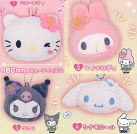 Sanrio Characters Ring Ring Bell Plush Toy Tokimeki Heisei Kogal Design [All 4 type set(Full Complete)]