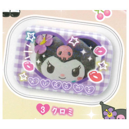 Sanrio Characters Tokimeki Heisei Kogal Purikura Style Can Badge & Cover [3.Kuromi]