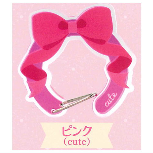 Clear Ribbon Carabiner [2.Pink (cute)]