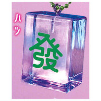 Cute mahjong Real-size clear colorful mahjong tiles vol.5 [6.Hatsu]