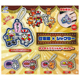 Shigotoneko x Juggler Kirakira Acrylic Keychain [All 5 type set(Full Complete)]