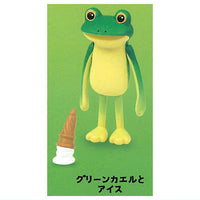 Subetegaoshimaininatta Frog Gradient color [1.Green frog and ice]