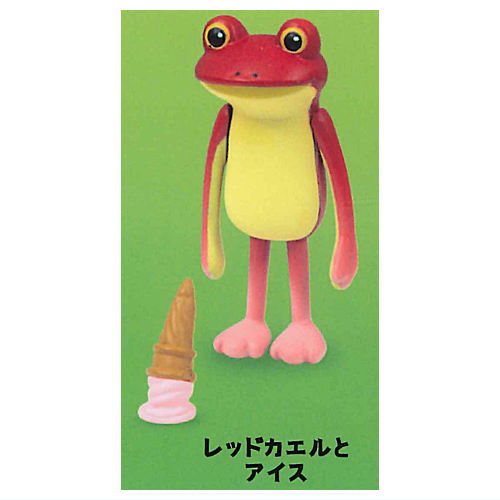 Subetegaoshimaininatta Frog Gradient color [2.Red frog and ice]