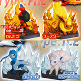 Pokemon Diorama Collect Fire & Grass Fire & Ice [All 4 type set(Full Complete)]