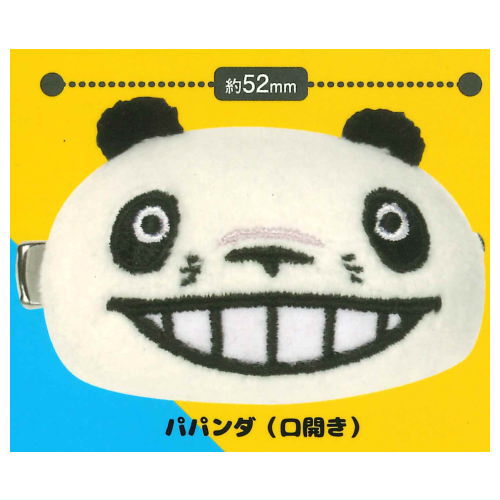 Panda Kopanda Bangs Clip [2.PapaPanda (mouth open)]