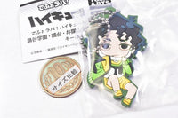 Deformed Rubber! Haikyu!! Fukurodani Academy Kamomedai High School Itachiyama Institute Keychain [5.Kiyoomi Sakusa]