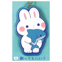 Ayu Rabbit and Shark Clear Rubber Mascot [1.Kattemoii?]