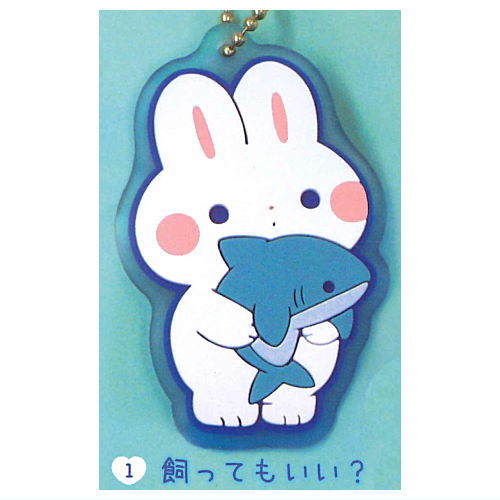 Ayu Rabbit and Shark Clear Rubber Mascot [1.Kattemoii?]