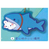 Ayu Rabbit and Shark Clear Rubber Mascot [4.Igokochinoiibasho]