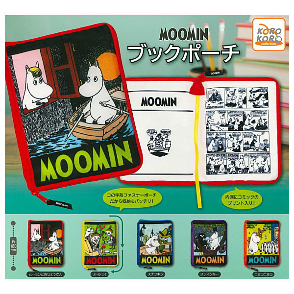 MOOMIN Book Pouch [All 5 type set (Full Complete)]