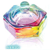 Rainbow-coloured glass mini-case Part.2 [1.Hexagon]