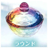 Rainbow-coloured glass mini-case Part.2 [4.Round]