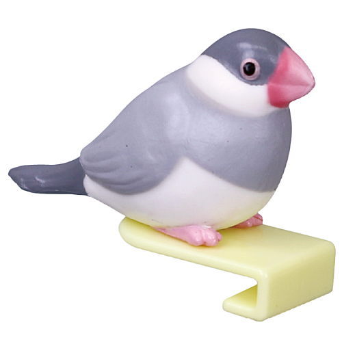 Java Sparrow Noodle Clip [1.Silver Java Sparrow]