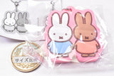 Miffy mejirushi rubber charm [1.Miffy & Melanie]