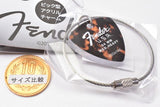 Fender pick type acrylic charm [5.BROWN/BLACK]