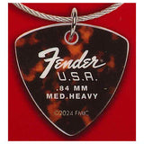 Fender pick type acrylic charm [5.BROWN/BLACK]