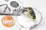 Fender pick type acrylic charm [6.GREEN/BLACK]