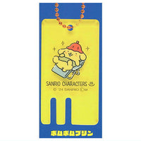 Sanrio Characters Colorful! Sauna Keychain [7.Pompompurin]