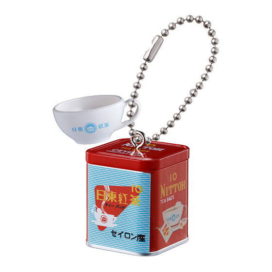 Nittoh Tea Mini Charm [6.[1961] Nittoh Tea Bag 10 bags (in Can) + Tea Cup]
