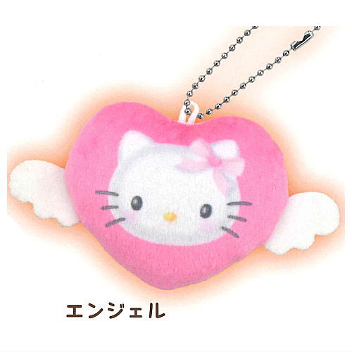 Hello Kitty Plush ball chain [3.Angel]
