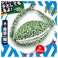 Musundetsukerareru! Edonotabibito!? Furoshiki pouch mascot [1.Karakusa (green)]