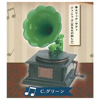 Real sound! Antique gramophone mascot vintage ver. [3.Green]