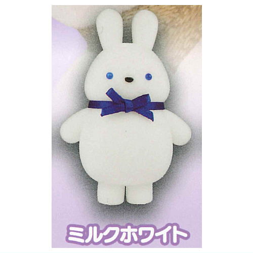 Kirakira Omeme nuinui sofubi flocky mascot [4.Milk White]