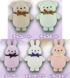 Kirakira Omeme nuinui sofubi flocky mascot [All 5 type set(Full Complete)]