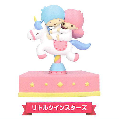 Shaky! Sanrio Characters Merry-go-round PINK [2.Little Twin Stars]