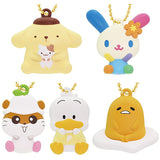 Sanrio Characters PETANCO mascot team yellow [All 5 type set(Full Complete)]