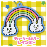 Bunni Konbiny character mascot [1.Rubber Keychain Rainbow]