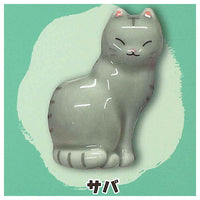 Hokkori cat-shaped single flower vase Part.2 [2.Saba]