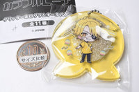 Colorful peach glitter hologram keychain [2.Tattsun]