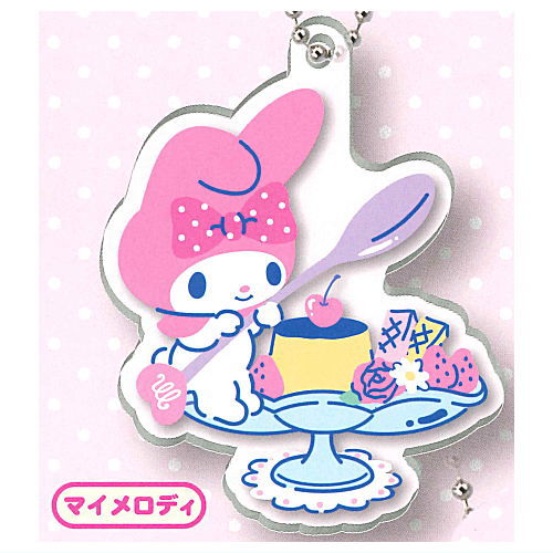 Sanrio Characters Tea Time Acrylic Keychain [1.My Melody]