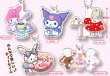 Sanrio Characters Tea Time Acrylic Keychain [All 5 type set(Full Complete)]