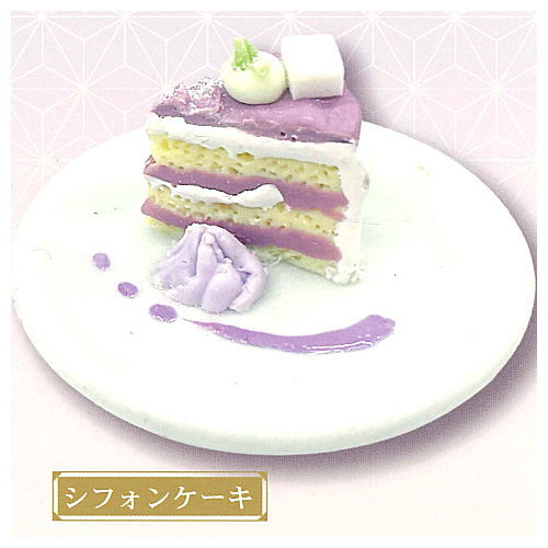 Japanese Food Collection Purple sweet potato sweets [4.Chiffon cake]