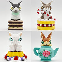 Dayan the Cat okashinaochakai mascot figure [All 4 type set(Full Complete)]