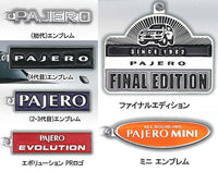 MITSUBISHI PAJERO Metal Keychain Collection [All 6 type set(Full Complete)]